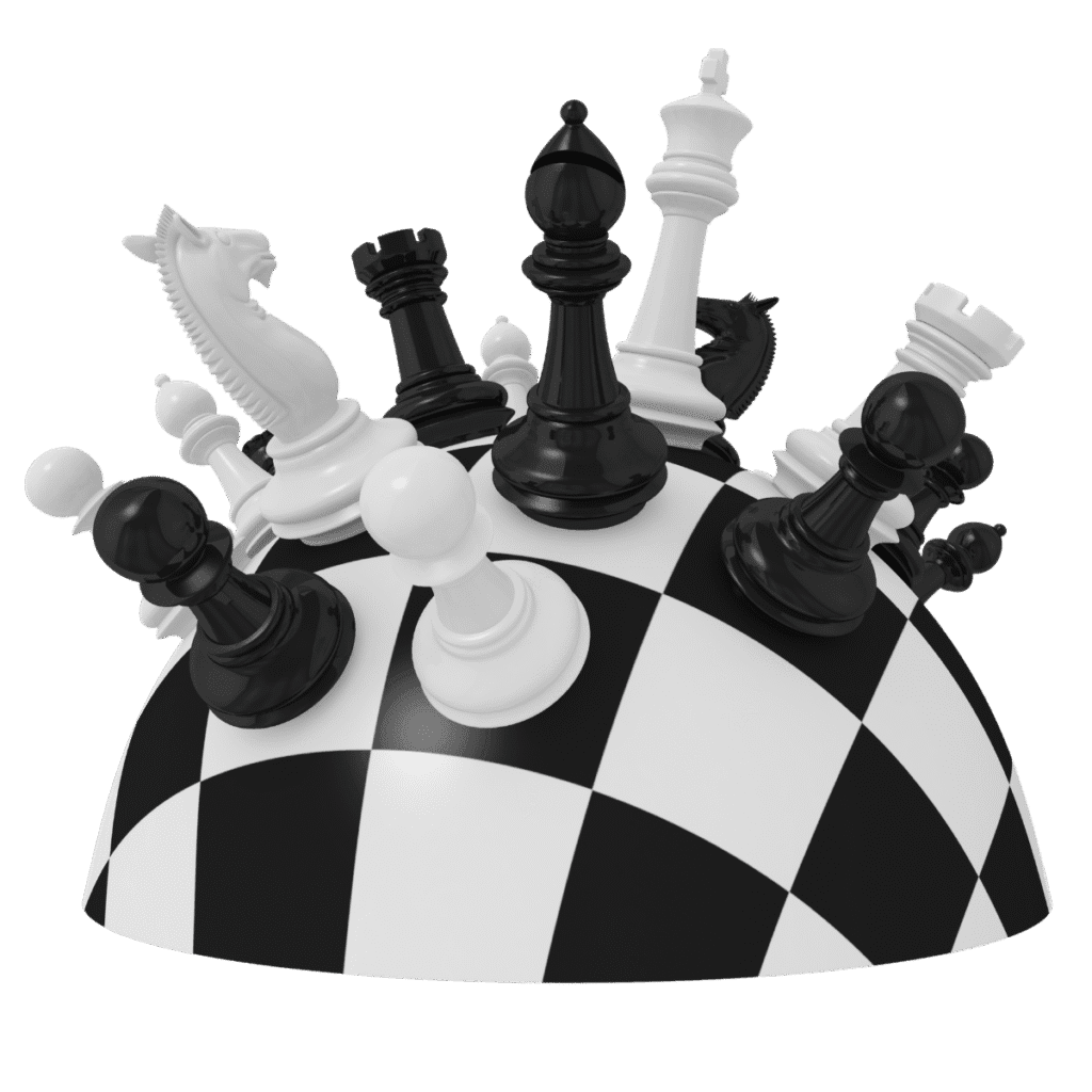 Juego de ajedrez diferente cuyo tablero es una esfera